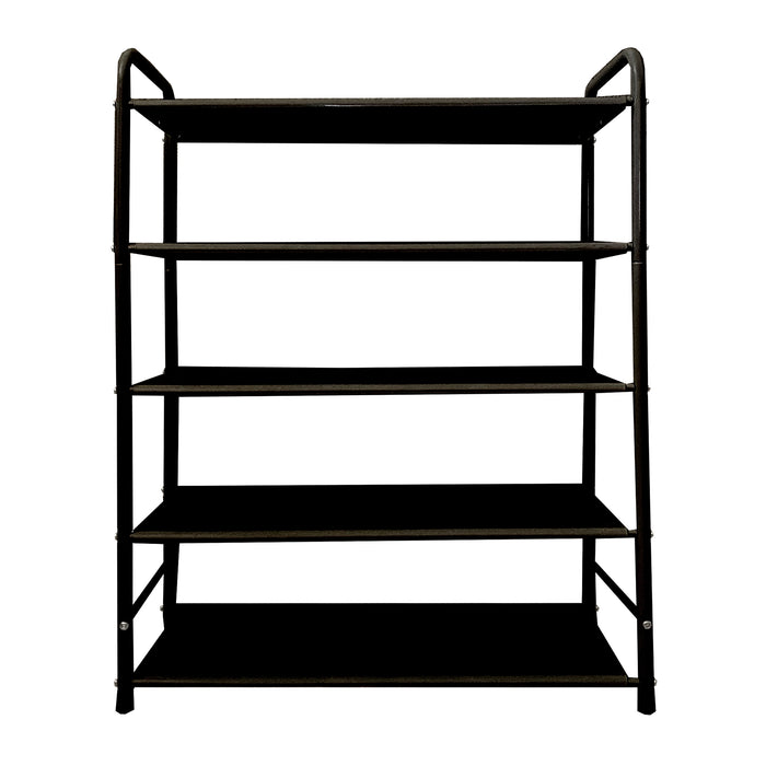 Scarpiera metallica 20 paia Nero Nyana Home