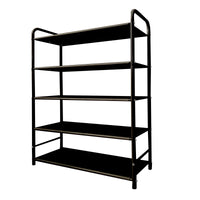 Scarpiera metallica 20 paia Nero Nyana Home