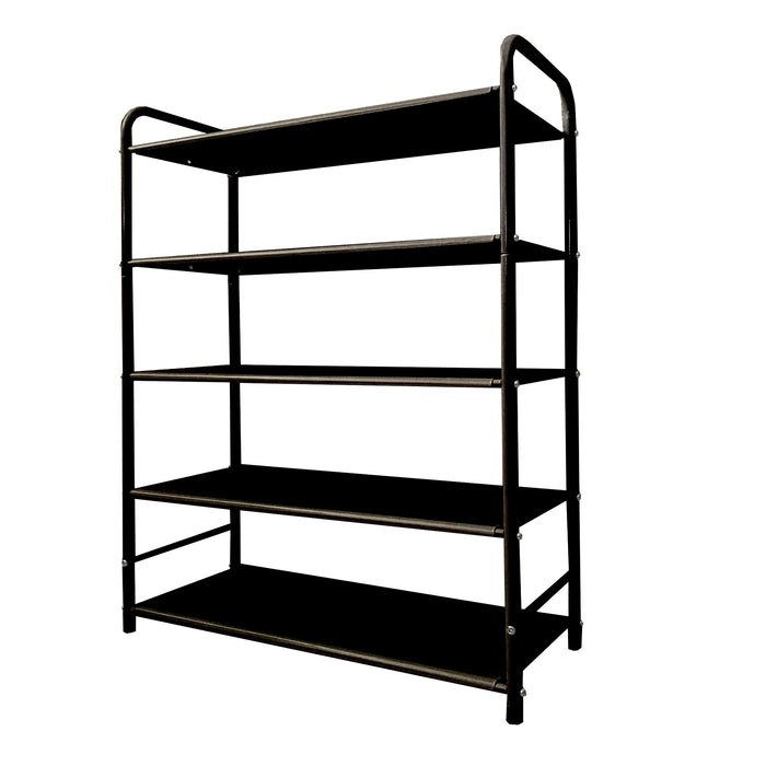 Scarpiera metallica 20 paia Nero Nyana Home