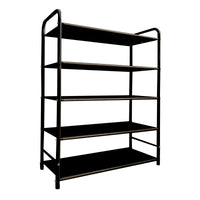 Scarpiera metallica 20 paia Nero Nyana Home