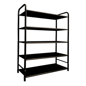 Scarpiera metallica 20 paia Nero Nyana Home