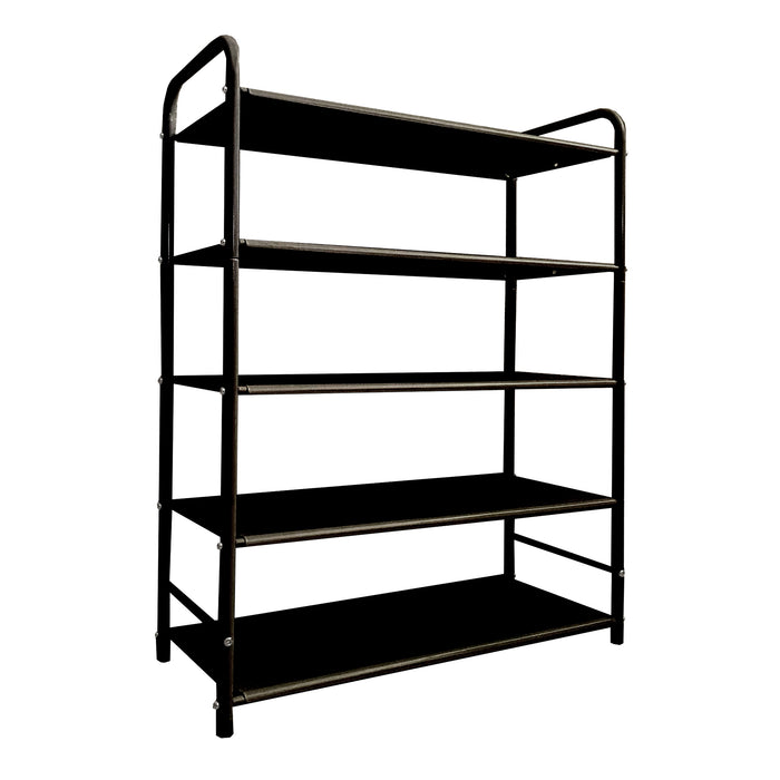 Scarpiera metallica 20 paia Nero Nyana Home