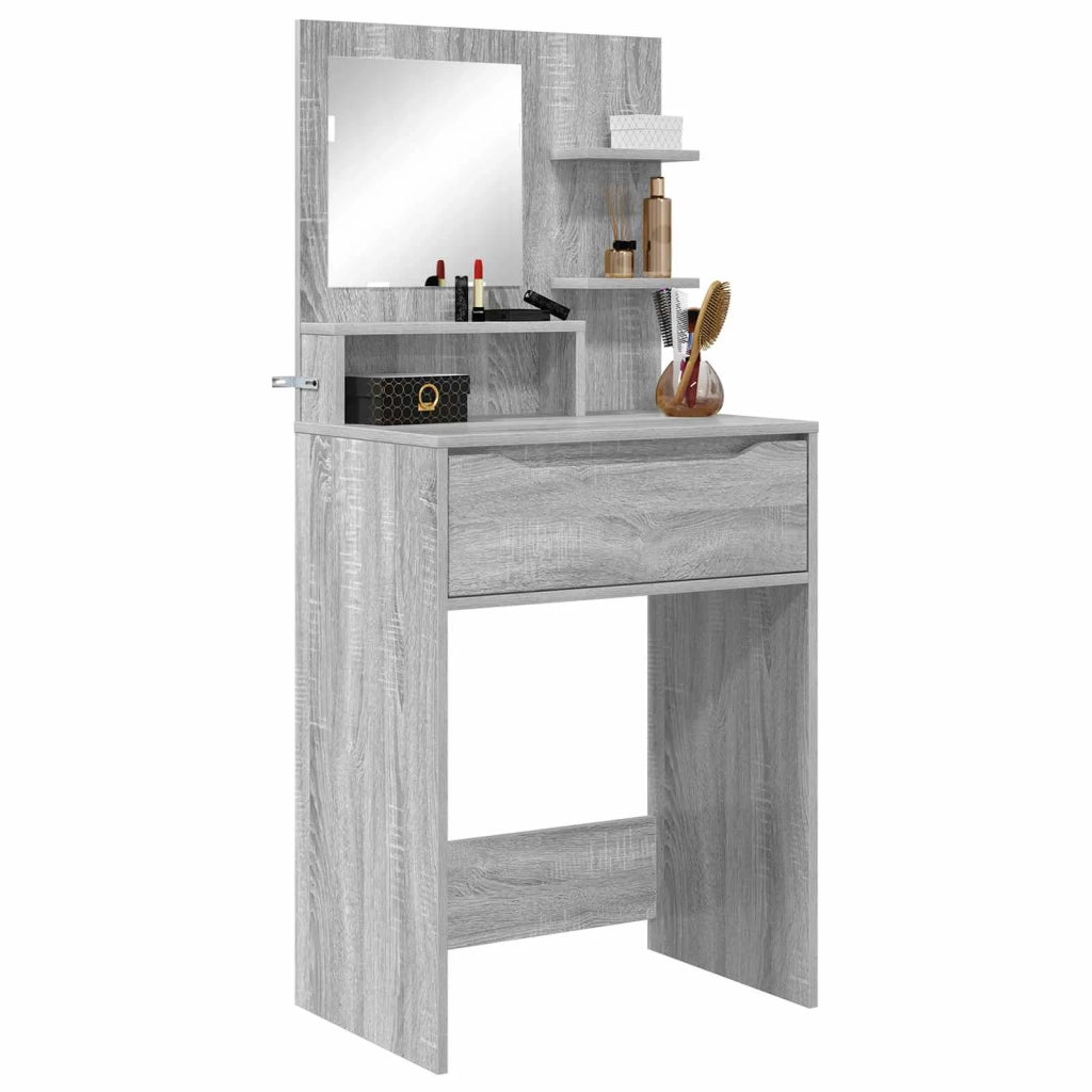 Tavoli da Trucco per Camera da Letto con cassetto Grigio Sonoma 889003