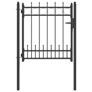 Cancello per recinzione HORST Acciaio Nero Bloccabile CFW3622070