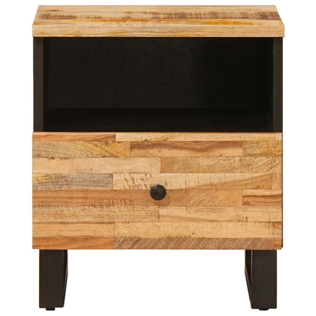 Armadio letto compatto con cassetto 40 x 33 x 46 cm in legno massello di mango marrone 02_0057809
