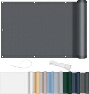 Schermo per balcone in 170g/m² PES - Protezione dall'ingombro, Opaco, Impermeabile e Protezione UV per balcone, giardino e terrazzo in antracite