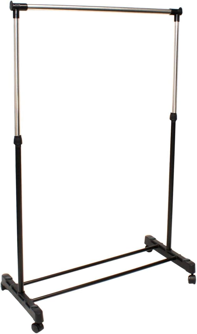 Appendiabiti Donkey Basic in metallo con ruote Nyana Home 92x75x42cm allungabile a 155cm