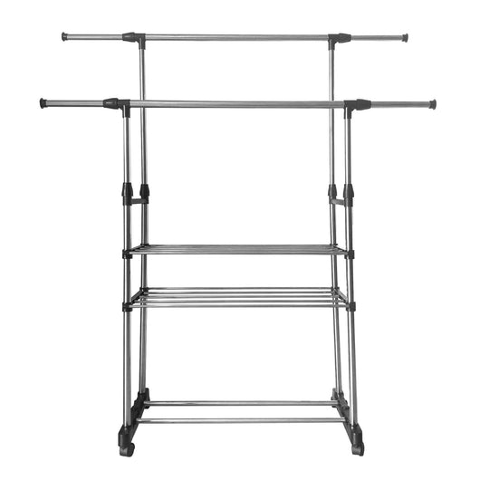 Donkey Appendiabiti Maxi in metallo con ruote Nyana Home 155x79x42 cm Organizzazione e appendiabiti 2 Altezze