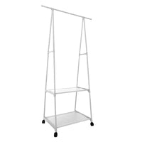 Appendiabiti Donkey Majestic Nyana Home 160x55x42 cm 2 ripiani, 1 barra superiore Bianco