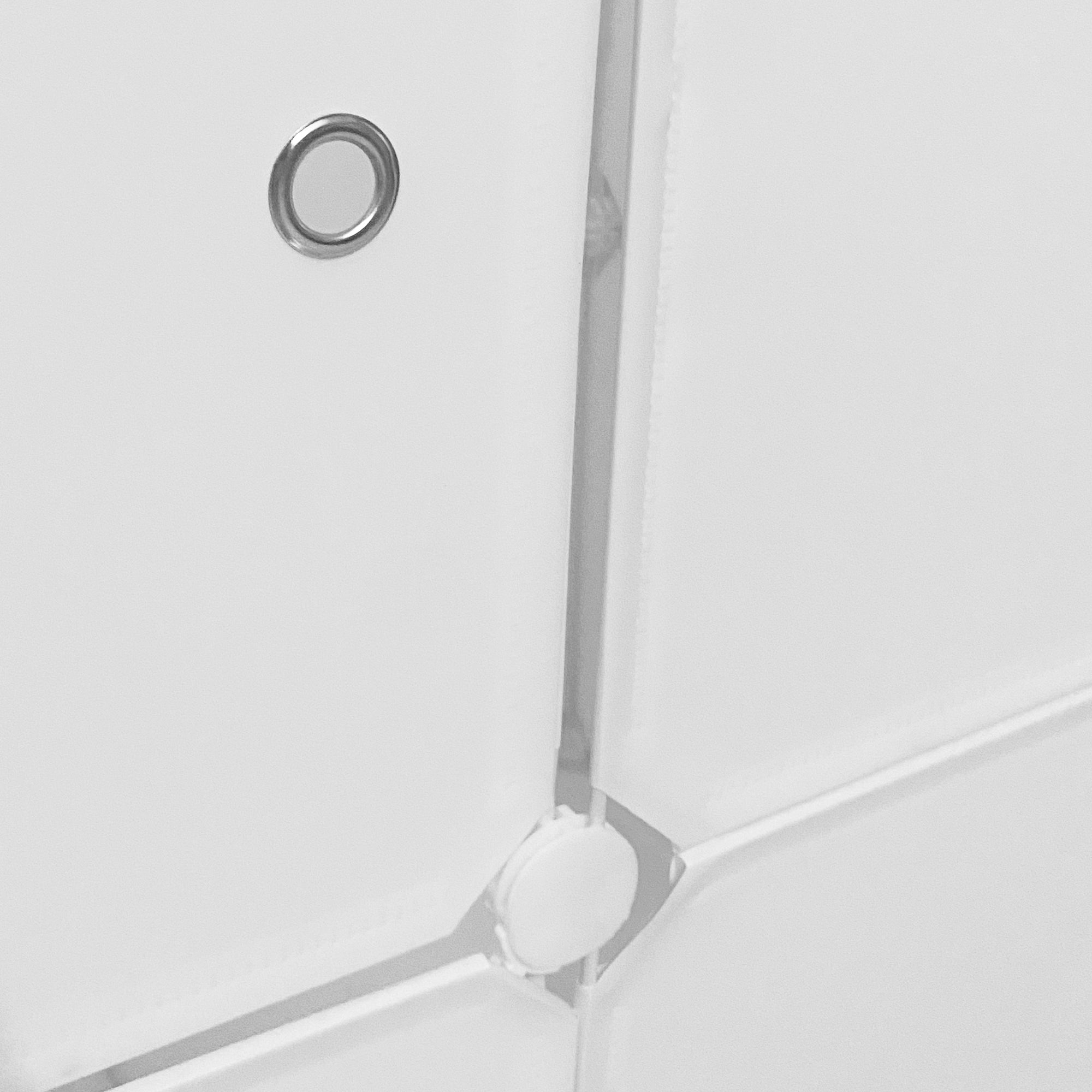 Guardaroba Cubo Personalizzabile Boxed Premium 20 Cubi/Ante 183x147x47 cm Bianco