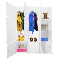 Armario Vestidor Cube Personalizable Boxed Elite 12 Cubos/Puertas 147x111x37cm Blanco