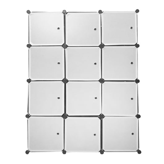 Guardaroba Cubo Personalizzabile Boxed Elite 12 Cubi/Ante 147x111x37 cm Nero