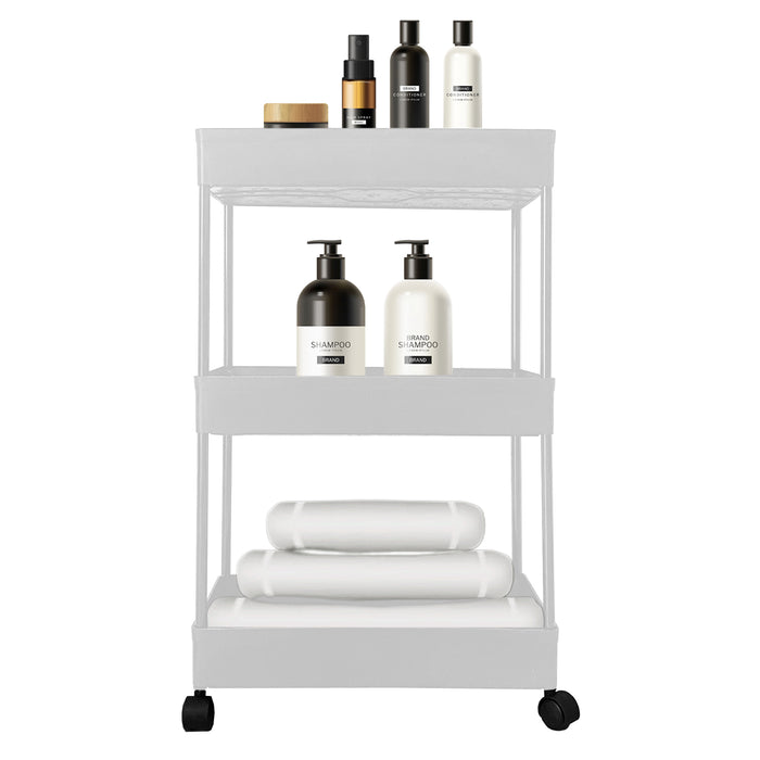 Carrello portaoggetti sottile 3 altezze 62x40,5x22,5 cm Bianco