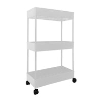 Carrello portaoggetti sottile 3 altezze 62x40,5x22,5 cm Bianco
