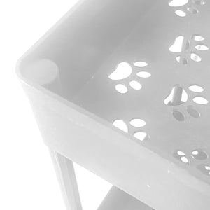 Carrello portaoggetti sottile 3 altezze 62x40,5x22,5 cm Bianco