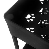 Carrello portaoggetti sottile 3 altezze 62x40,5x22,5 cm Nero