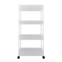 Carrello Portaoggetti Slim 4 Altezze 87x40,5x22,5 cm Bianco