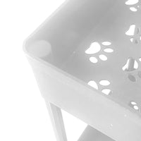 Carrello Portaoggetti Slim 4 Altezze 87x40,5x22,5 cm Bianco