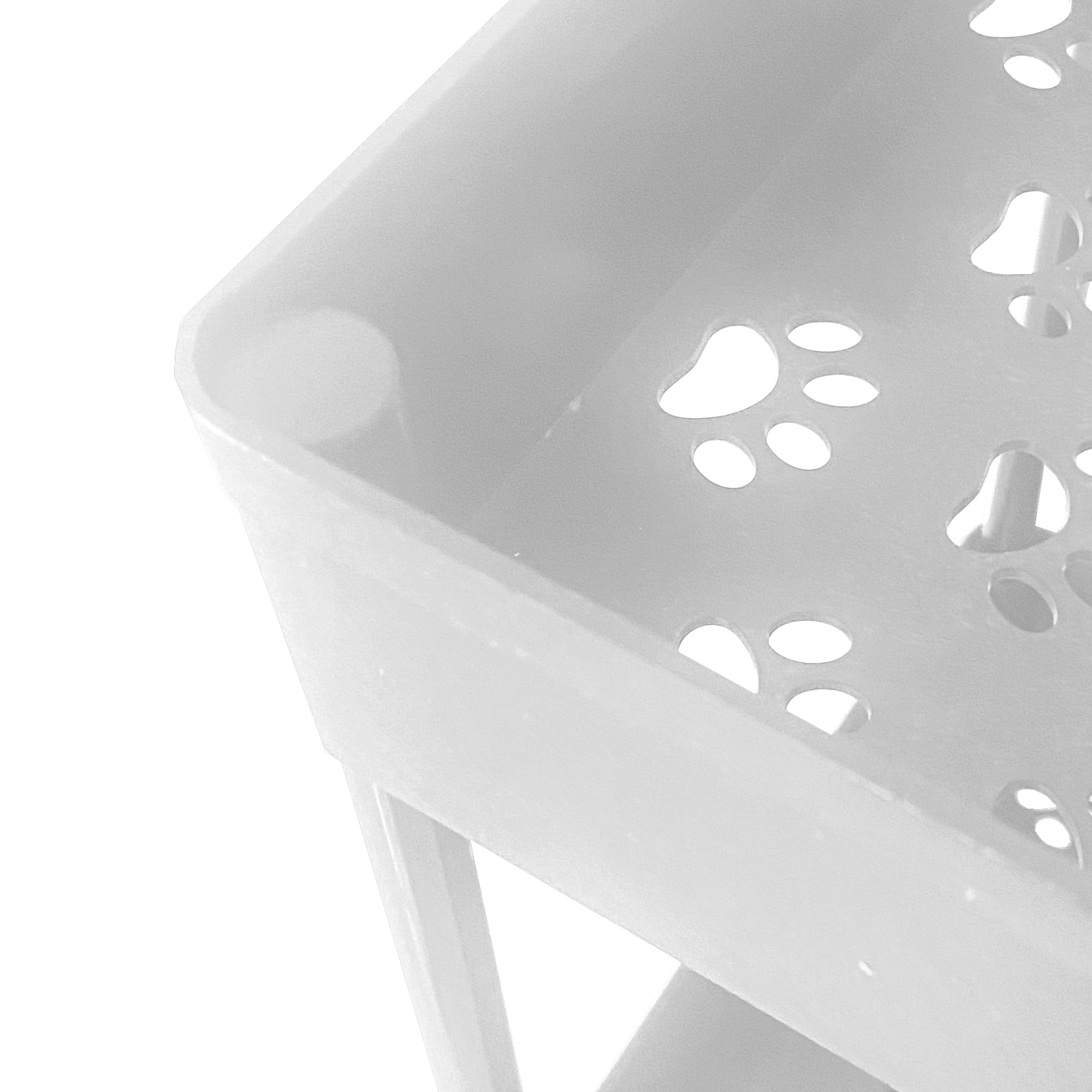 Carrello Portaoggetti Slim 4 Altezze 87x40,5x22,5 cm Bianco