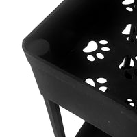 Carrello portaoggetti sottile 4 altezzeS 87x40,5x22,5 cm Nero