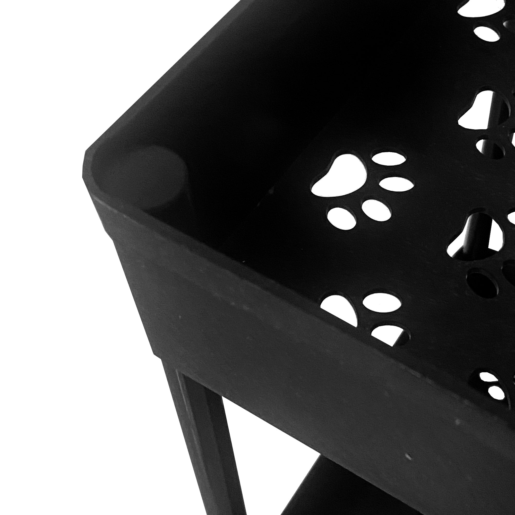 Carrello portaoggetti sottile 4 altezzeS 87x40,5x22,5 cm Nero