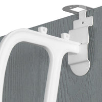 Scarpiera sospesa su porta in metallo 36 paia Nyana Home 172x58x18 cm Bianco