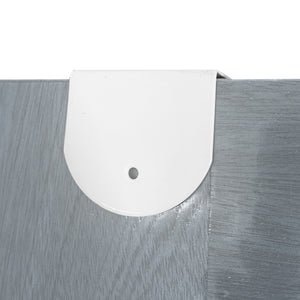 Scarpiera sospesa su porta in metallo 36 paia Nyana Home 172x58x18 cm Bianco