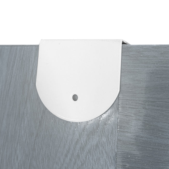 Scarpiera sospesa su porta in metallo 36 paia Nyana Home 172x58x18 cm Bianco