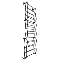 Scarpiera sospesa su porta in metallo 36 paia Nyana Home 172x58x18 cm Nero