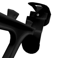 Scarpiera sospesa su porta in metallo 36 paia Nyana Home 172x58x18 cm Nero