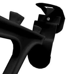 Scarpiera sospesa su porta in metallo 36 paia Nyana Home 172x58x18 cm Nero