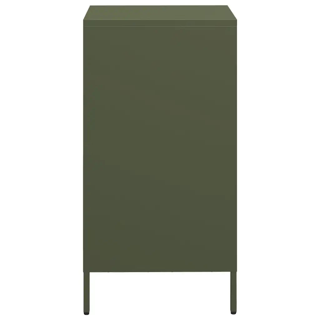 Credenza Verde Oliva 35x39x73,5 cm in Acciaio Laminato a Freddo 851356