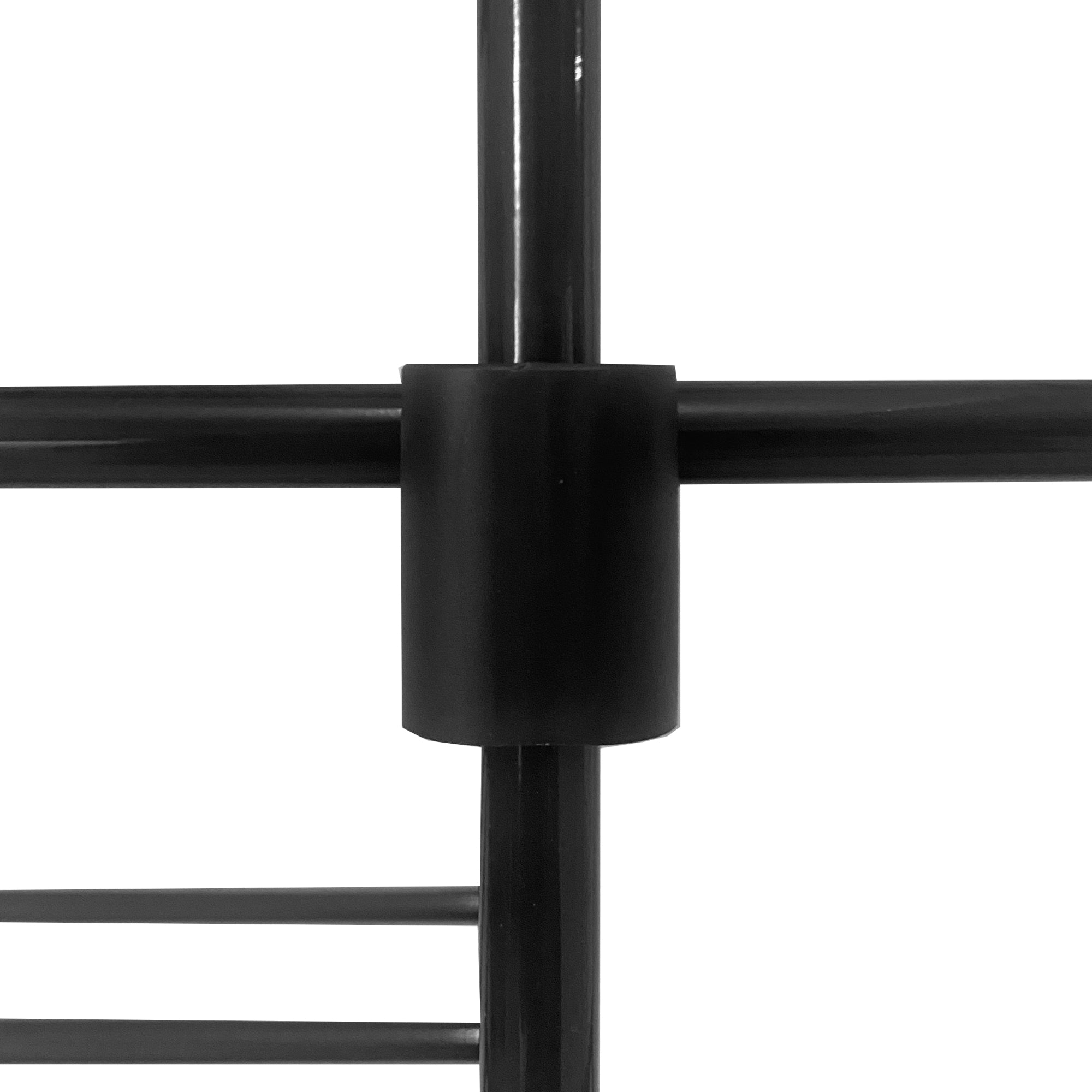 Scarpiera per scarpe e stivali 30 paia personalizzabile con appendiabiti laterale 98x85x28cm Nero