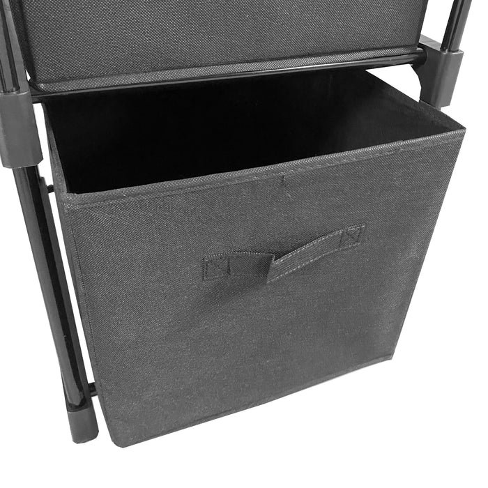 Appendiabiti Nyana Home | Organizzatore per abiti | 12 ripiani | 2 appendiabiti multi-altezza | 158 x 50 x 207 cm