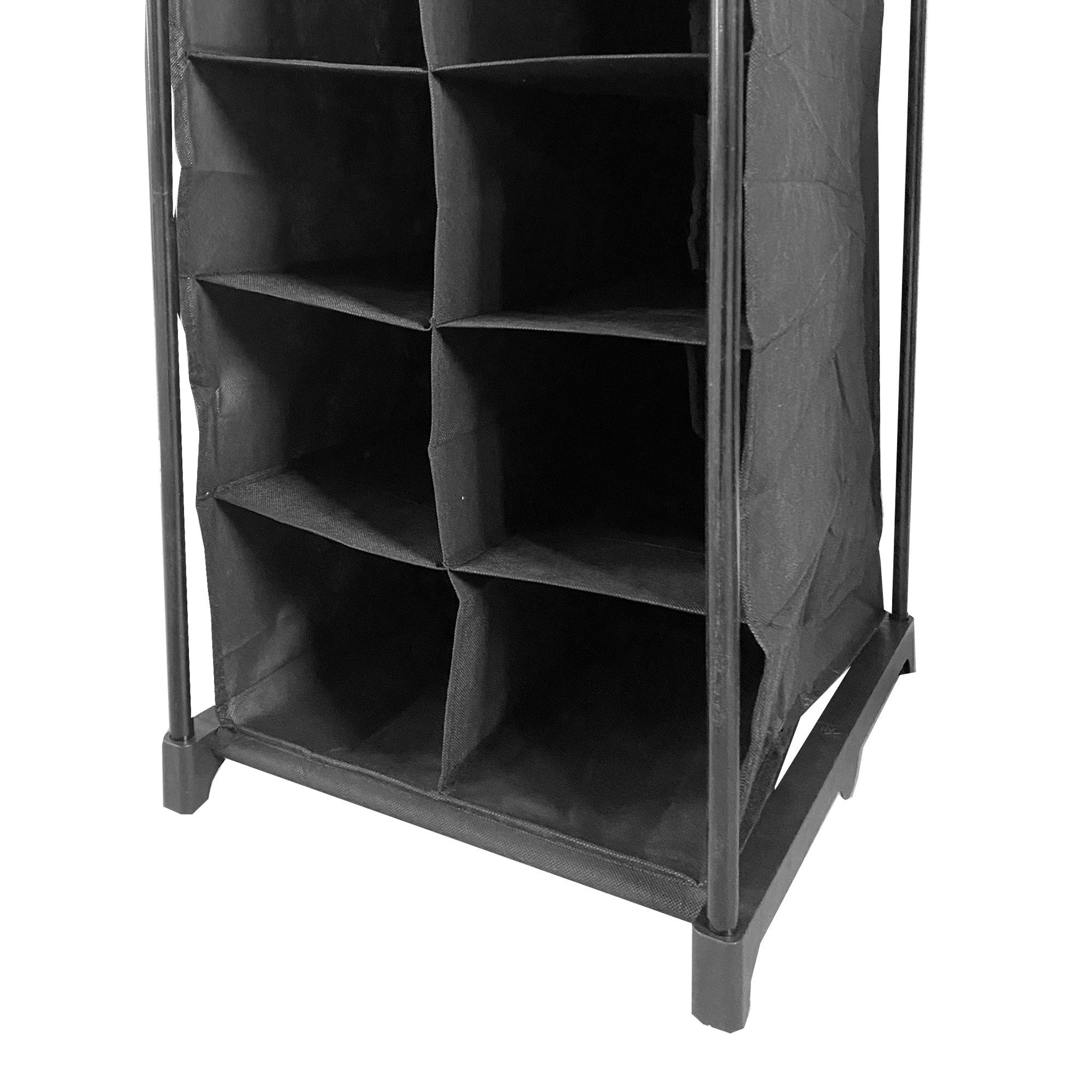 Appendiabiti Nyana Home | Organizzatore per abiti | 12 ripiani | 2 appendiabiti multi-altezza | 158 x 50 x 207 cm