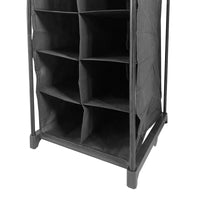 Appendiabiti Nyana Home | Organizzatore per abiti | 12 ripiani | 2 appendiabiti multi-altezza | 158 x 50 x 207 cm