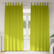 vidaXL Tende con tende 2 pcs Mela verde Poliestere