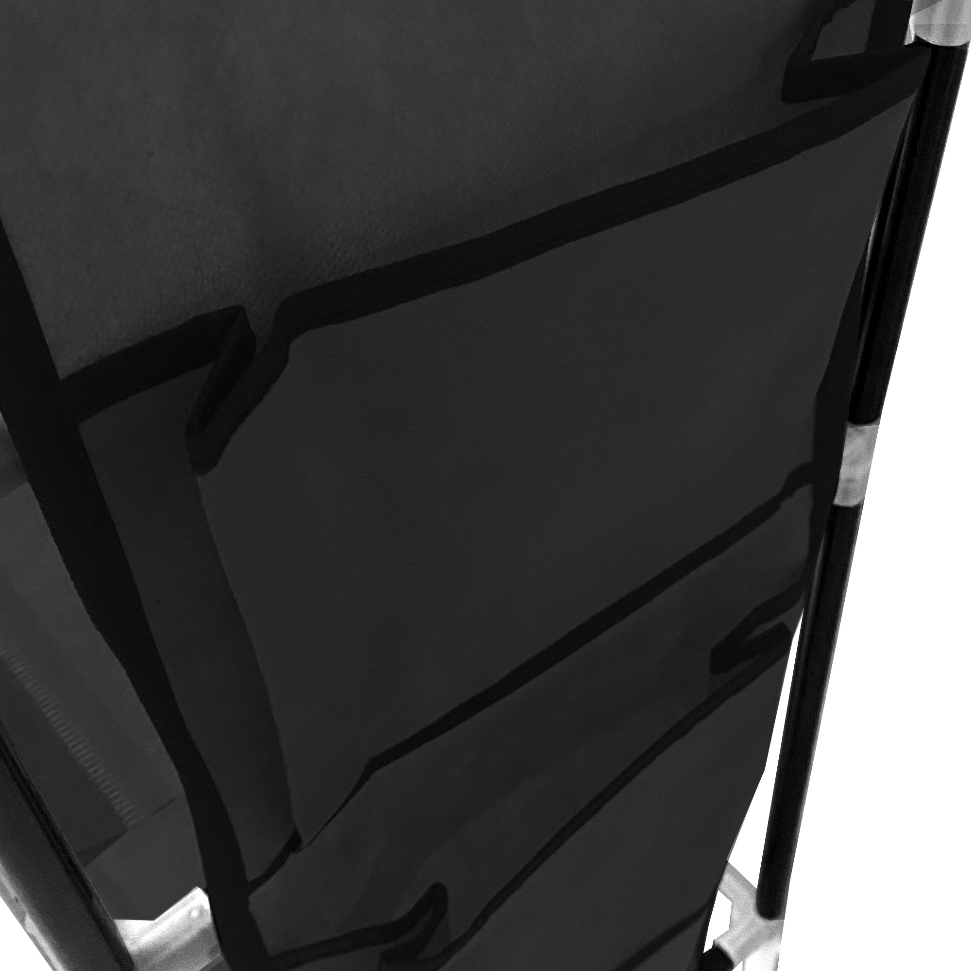 Scarpiera componibile in metallo Nyana Home fino a 18 paia 108x46x27cm, 3 tasche laterali, 6 altezze Nero.