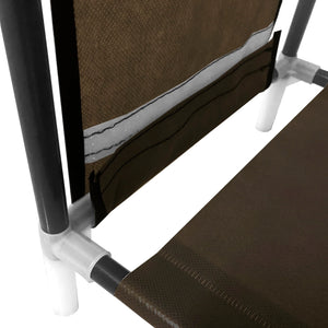 Scarpiera in tessuto, 6 ripiani, 18 paia | Appendino laterale con 3 tasche | Realizzata in PVC e tessuto non tessuto | Organizzatore per scarpe | 46x27x108 cm