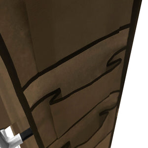 Scarpiera in tessuto, 6 ripiani, 18 paia | Appendino laterale con 3 tasche | Realizzata in PVC e tessuto non tessuto | Organizzatore per scarpe | 46x27x108 cm