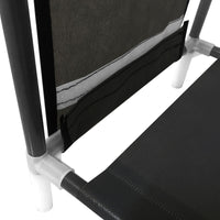 Scarpiera componibile in metallo Nyana Home fino a 21 paia 95x90x27cm, 4 tasche laterali, 4 altezze Nero.