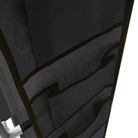 Zapatero Tela 4 Alturas 18 Pares| Espacio para Botas | 4 Ganchos  y Colgadores Laterales | Fabricado en PVC | Organizador de Zapatos | 90x27x95 cm