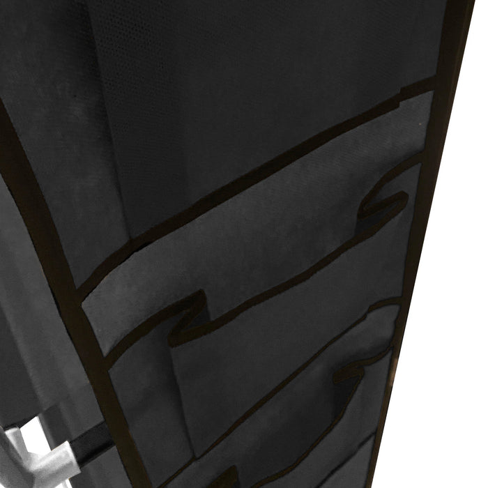 Zapatero Tela 4 Alturas 18 Pares| Espacio para Botas | 4 Ganchos  y Colgadores Laterales | Fabricado en PVC | Organizador de Zapatos | 90x27x95 cm