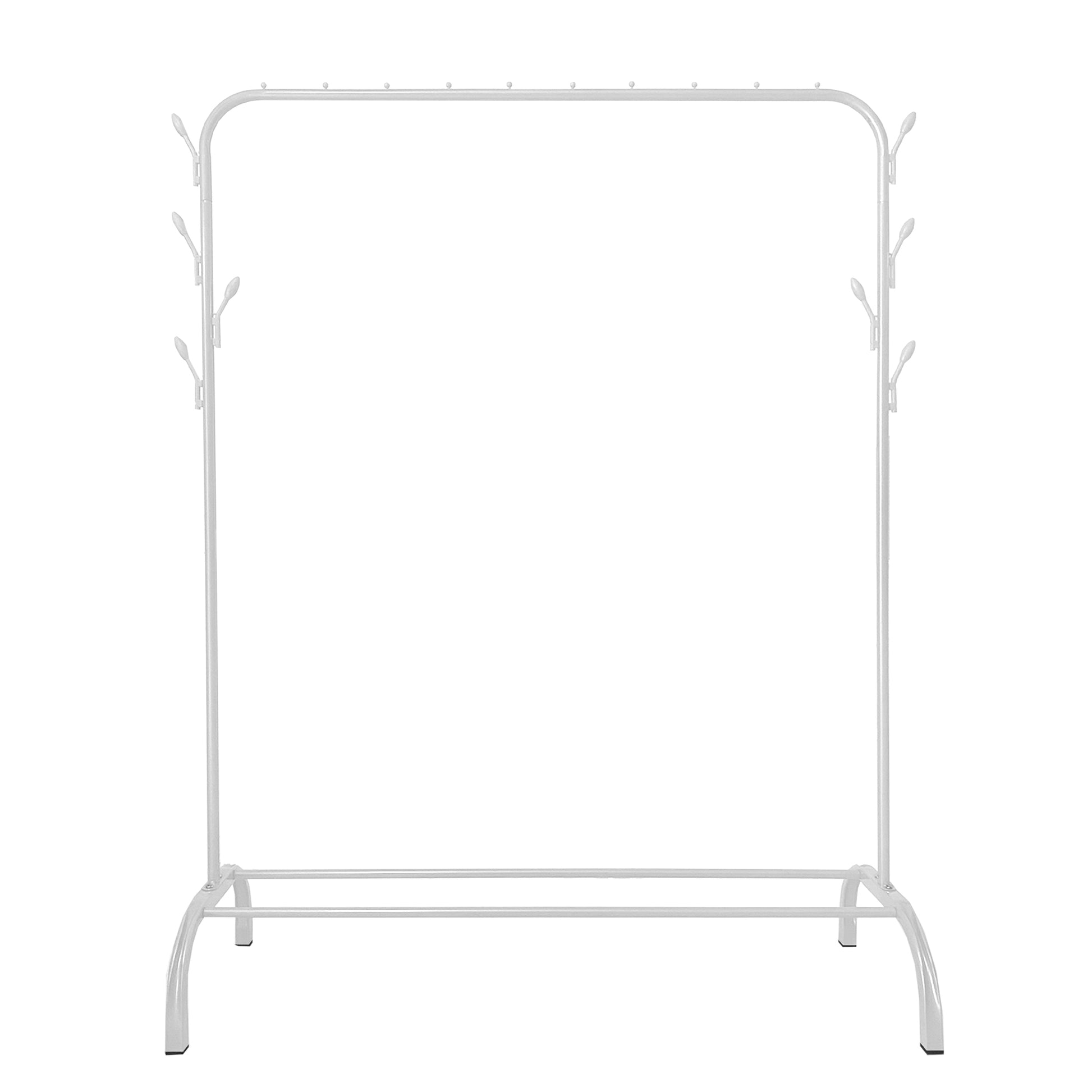 Donkey Premium Rack 1 appendiabiti Nyana Home 148x110x41 cm, 2 barre appendiabiti, 1 ripiano inferiore Bianco.