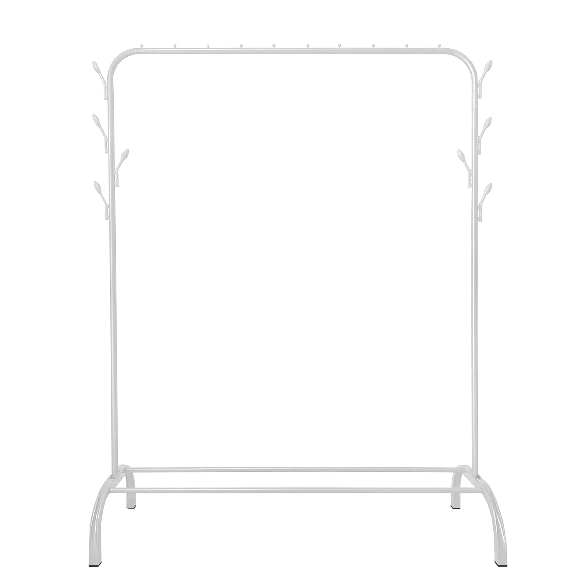Donkey Premium Rack 1 appendiabiti Nyana Home 148x110x41 cm, 2 barre appendiabiti, 1 ripiano inferiore Bianco.