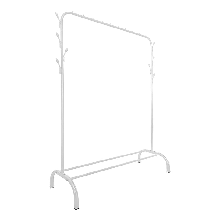 Donkey Premium Rack 1 appendiabiti Nyana Home 148x110x41 cm, 2 barre appendiabiti, 1 ripiano inferiore Bianco.