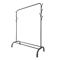 Donkey Premium Rack 1 appendiabiti Nyana Home 148x110x41 cm, 2 barre appendiabiti, 1 ripiano inferiore Nero.