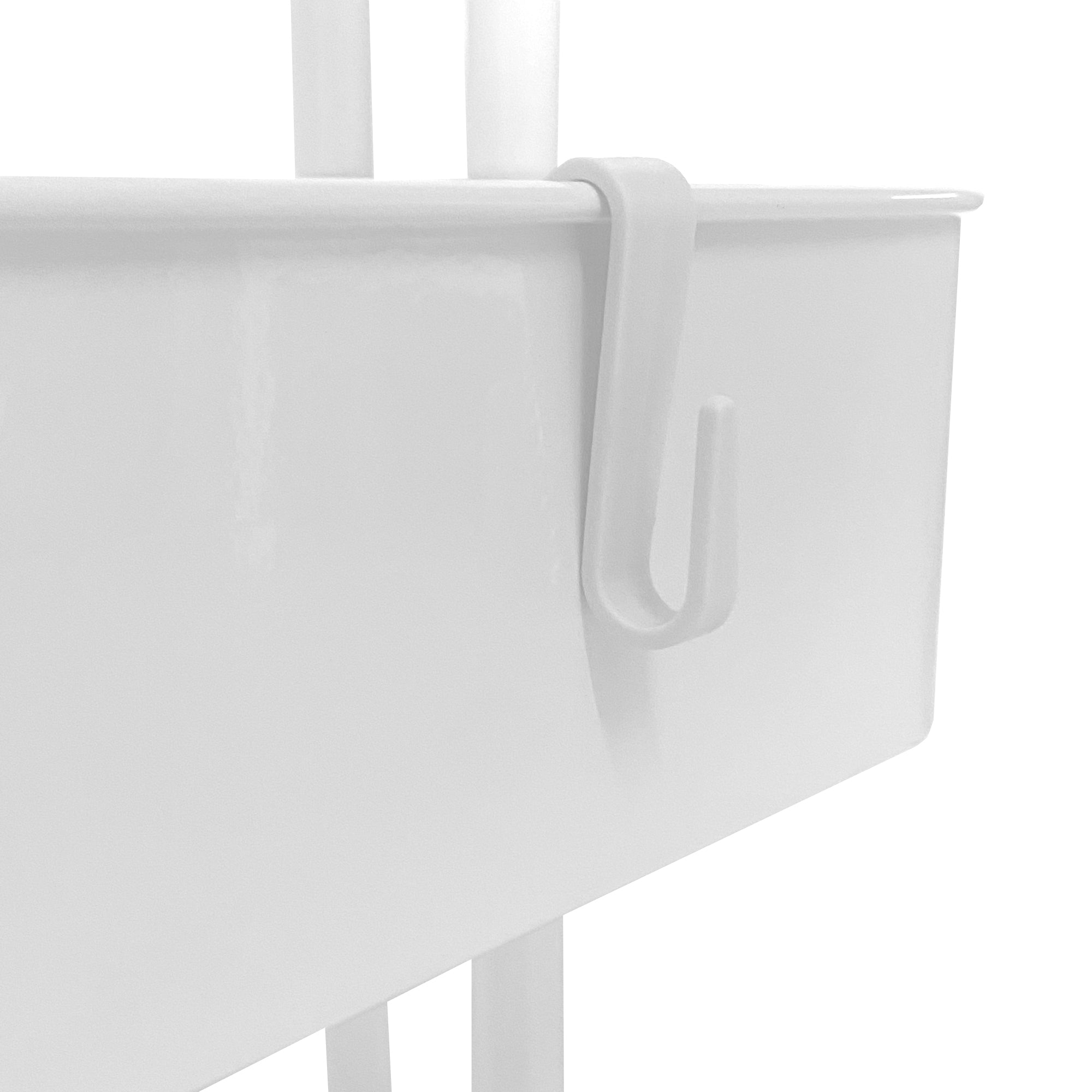 Carrello portaoggetti in metallo Nyana Home 3 ripiani 85x44x37 cm, 3 ripiani Bianco.