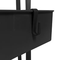 Carrello portaoggetti in metallo Nyana Home 3 ripiani 85x44x37 cm, 3 ripiani Nero.