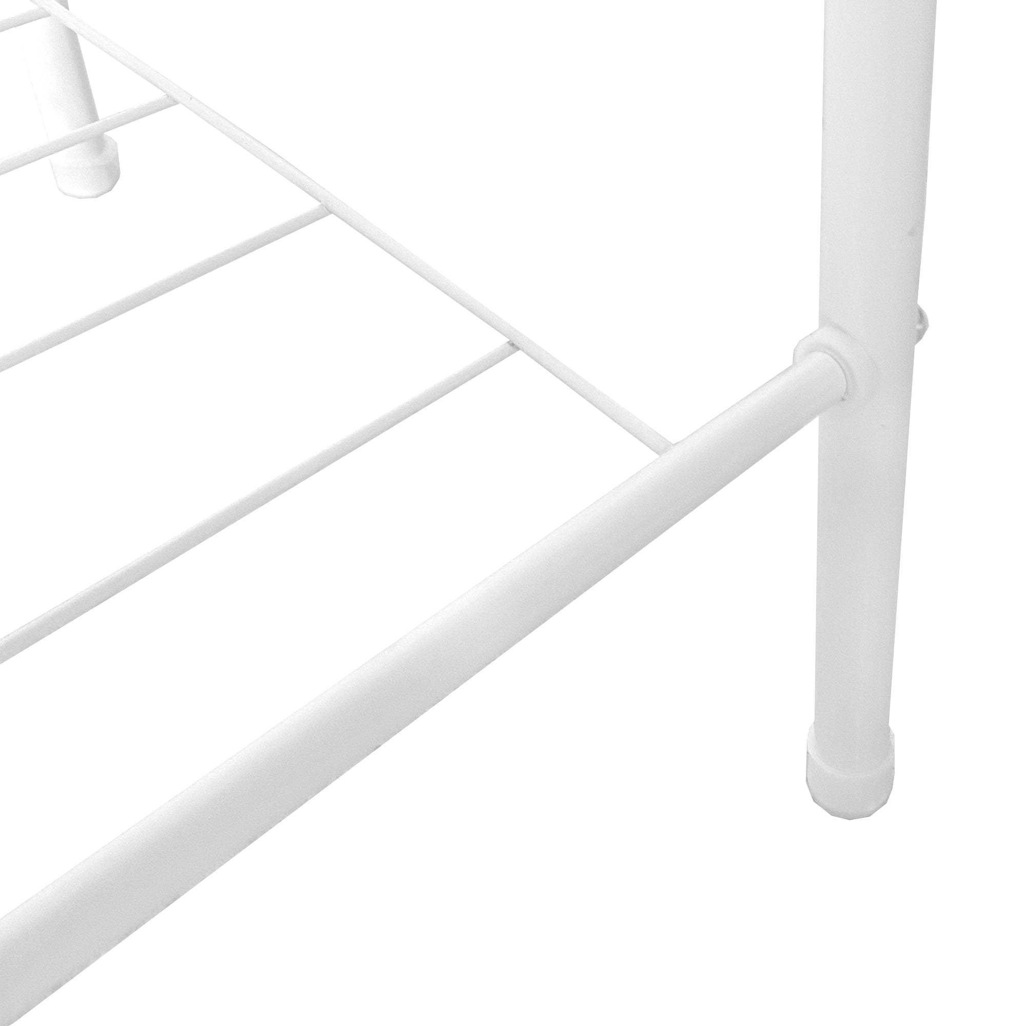 Appendiabiti a forma di asino in metallo Premium ad angolo Nyana Home 151x60x34 cm, 1 ripiano sospeso, 1 ripiano inferiore Bianco.